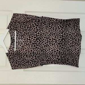 Express XS Leopard Print Sleeveless Top